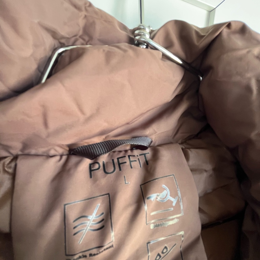 Brown Puffer Jacket - Picture 2 of 3